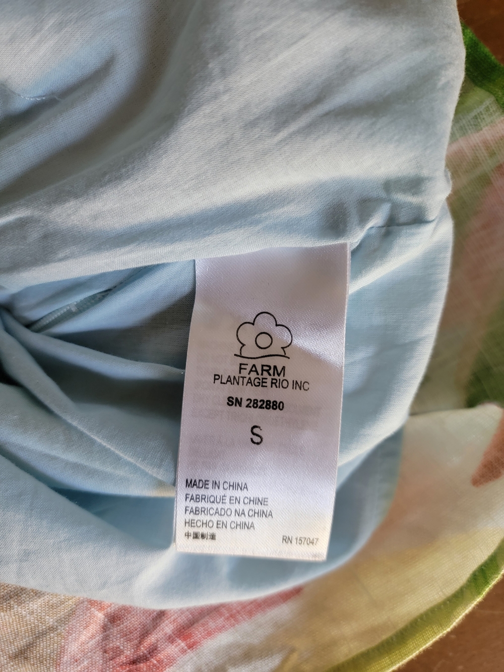 Anthropologie Farm Rio Nisa Linen Mini Dress Tropical Sz S EUC - Picture 7 of 16